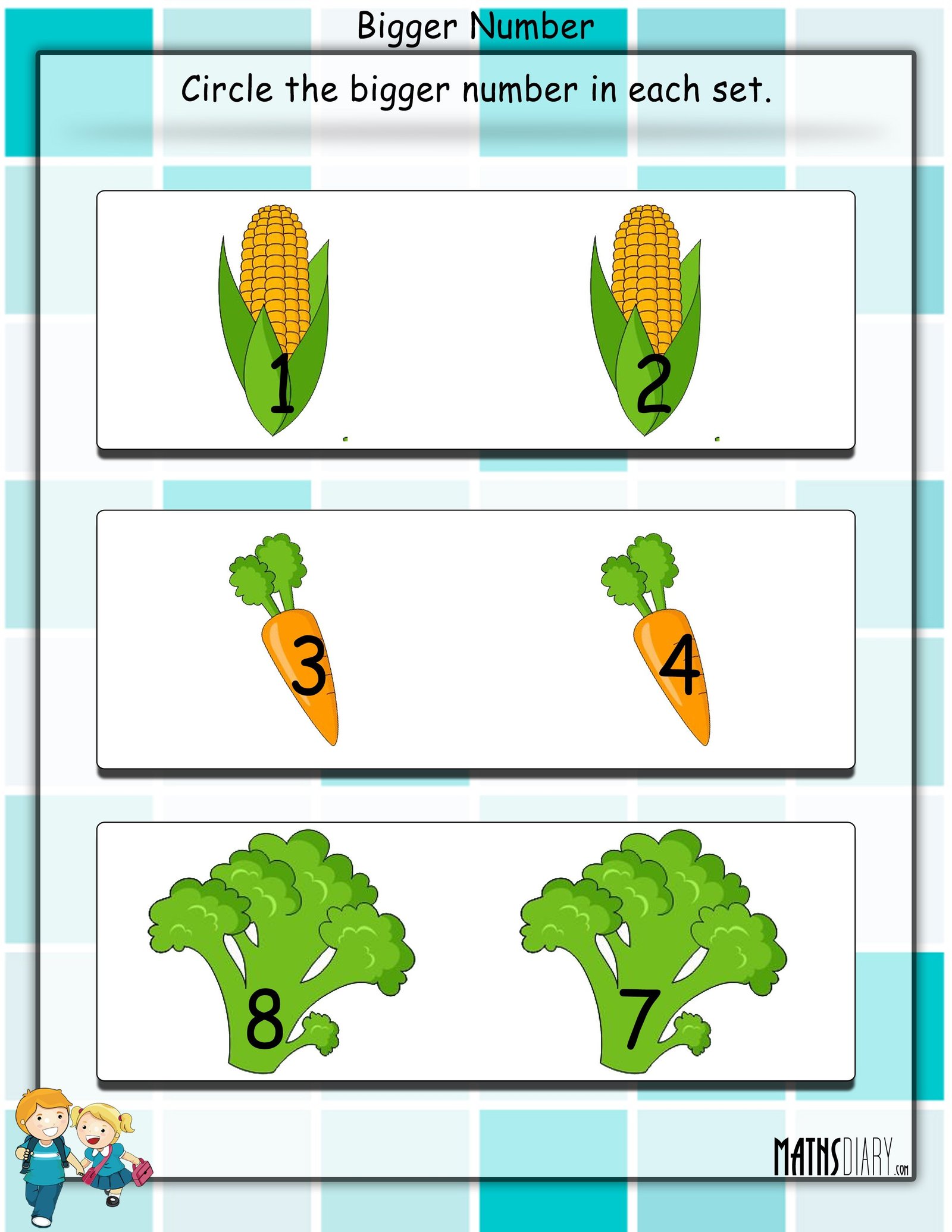 Which Number Is Bigger Worksheet