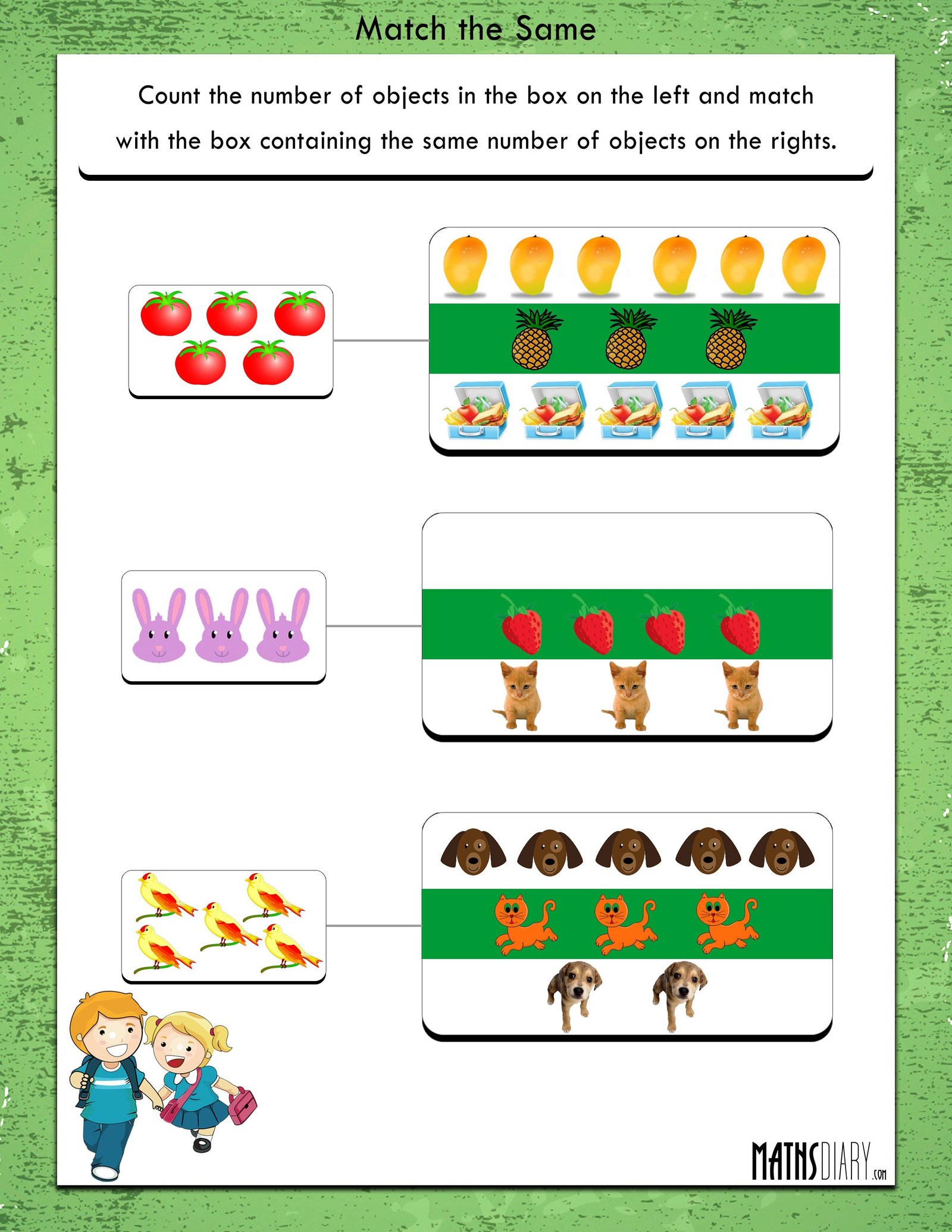 Comparing LKG Math Worksheets