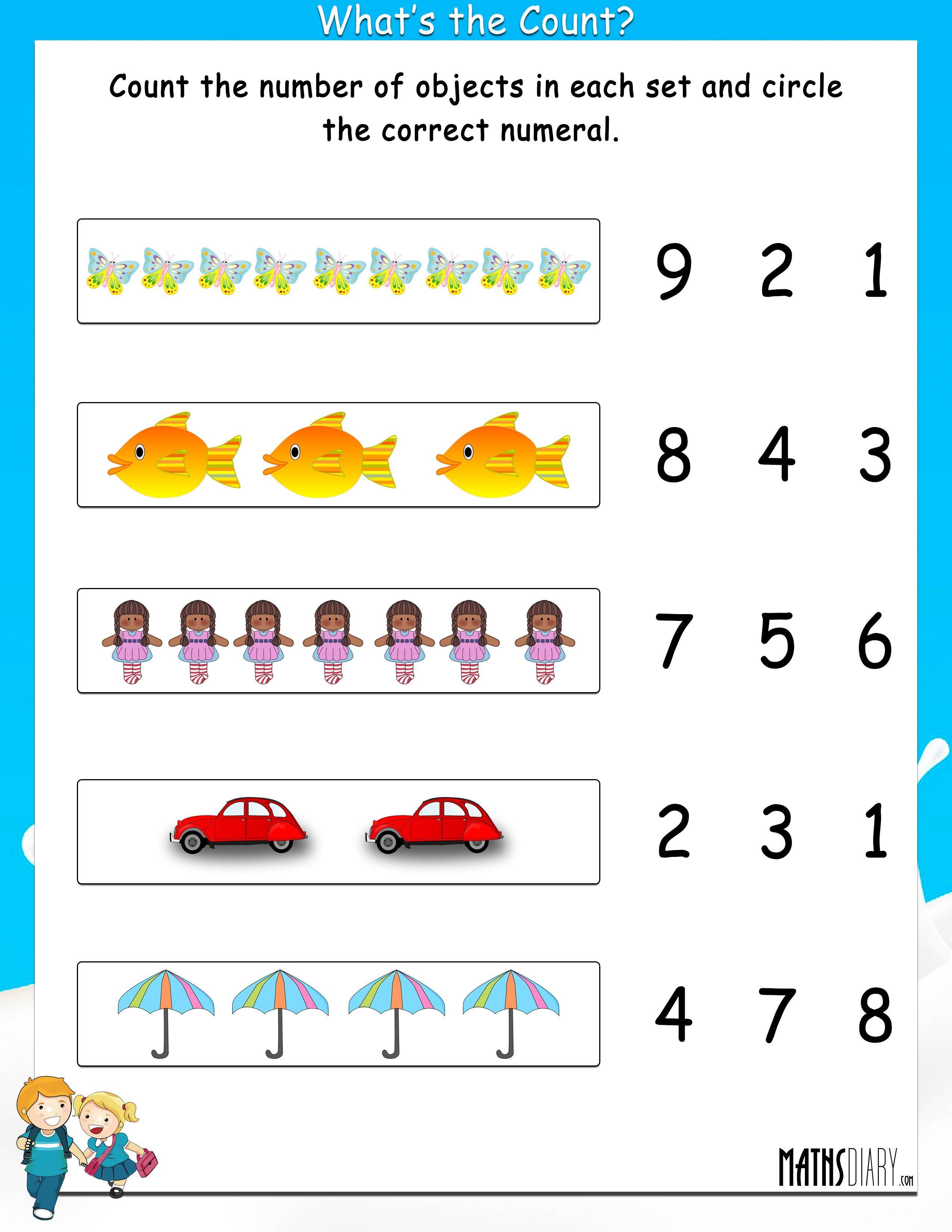Counting On Worksheets Grade 1