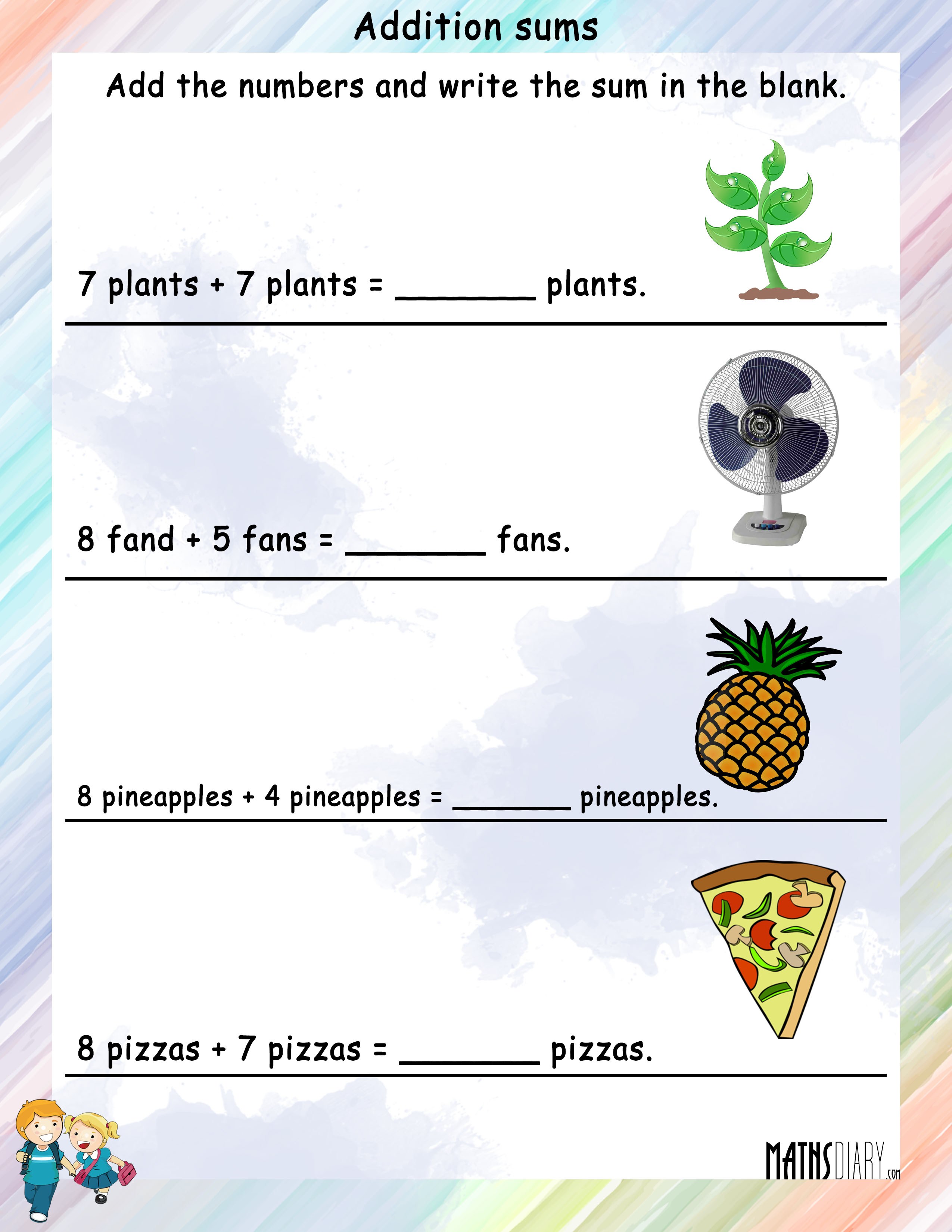 Word Problems – Grade 1 Math Worksheets