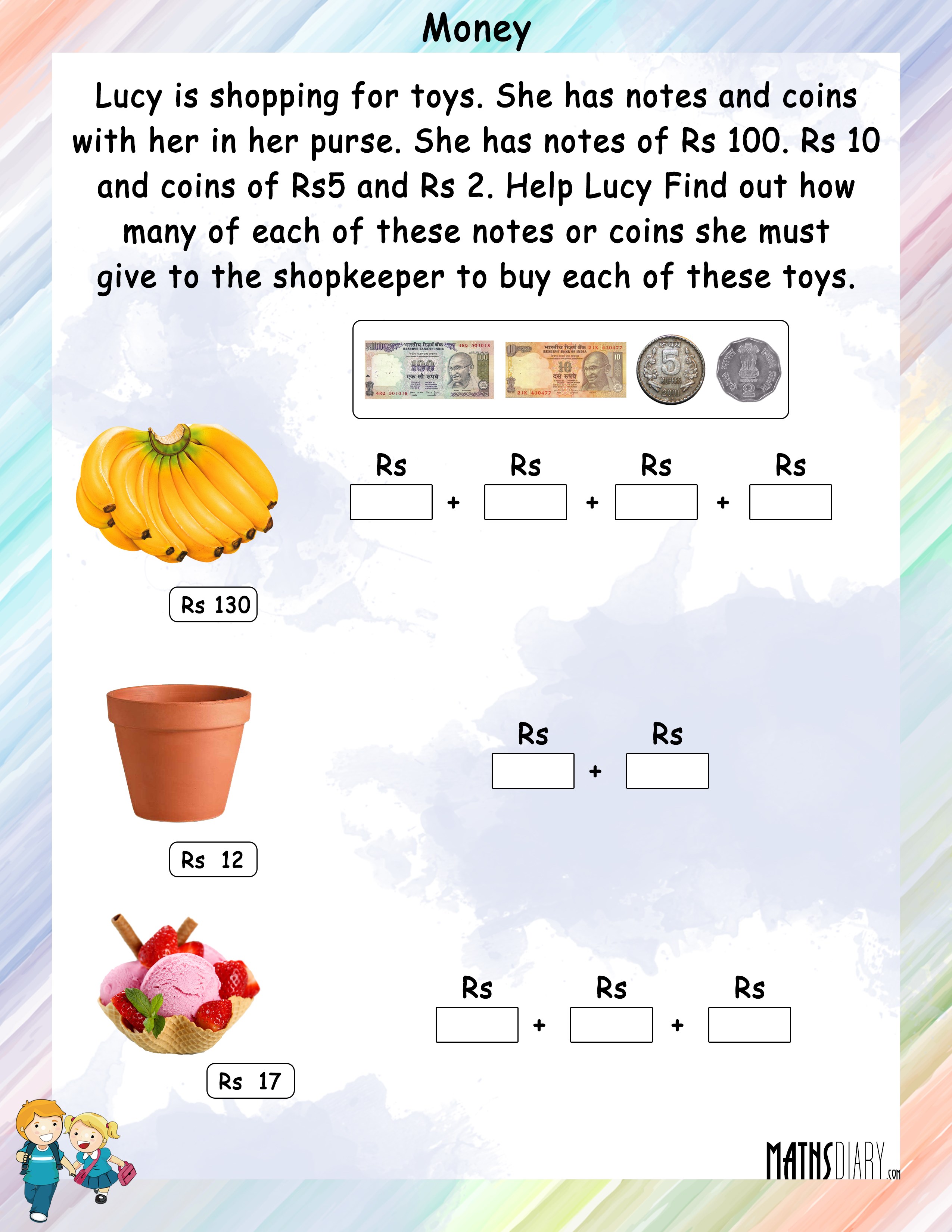 currency-grade-2-math-worksheets