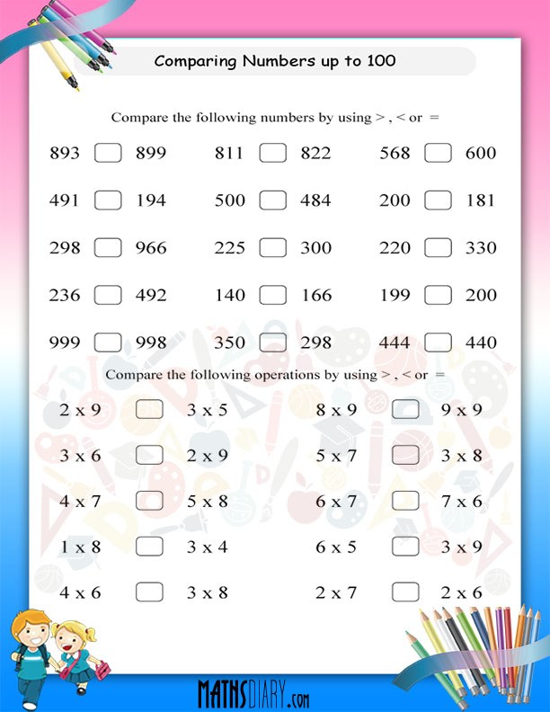 compare-numbers-upto-100-worksheet-math-worksheets-mathsdiary