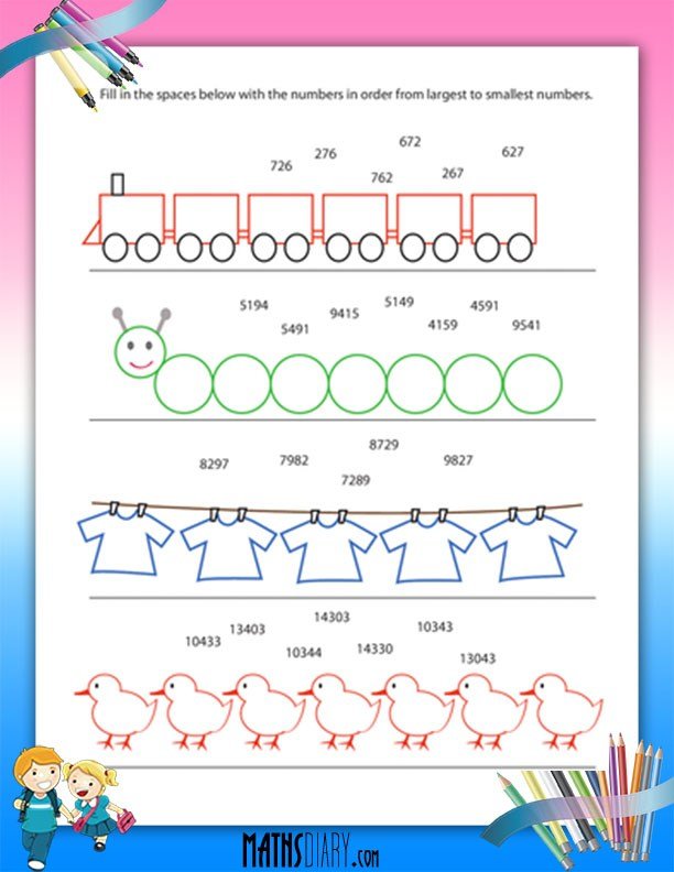 writing-from-largest-to-smallest-numbers-worksheet-math-worksheets-mathsdiary