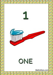 1 toothbrush with paste