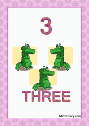 3 crocodiles