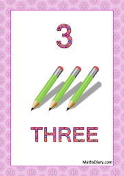 3 pencils