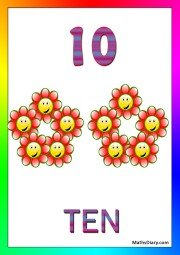 10 smiley flowers