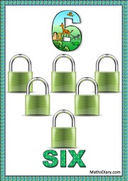 6 green locks