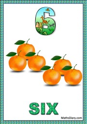 6 oranges