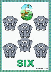 6 tiny elephants
