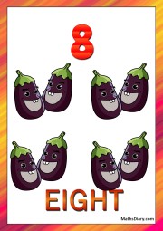 8 eggplants