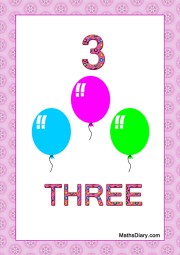 3 balloons