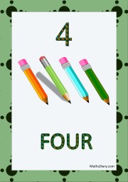 4 pencils