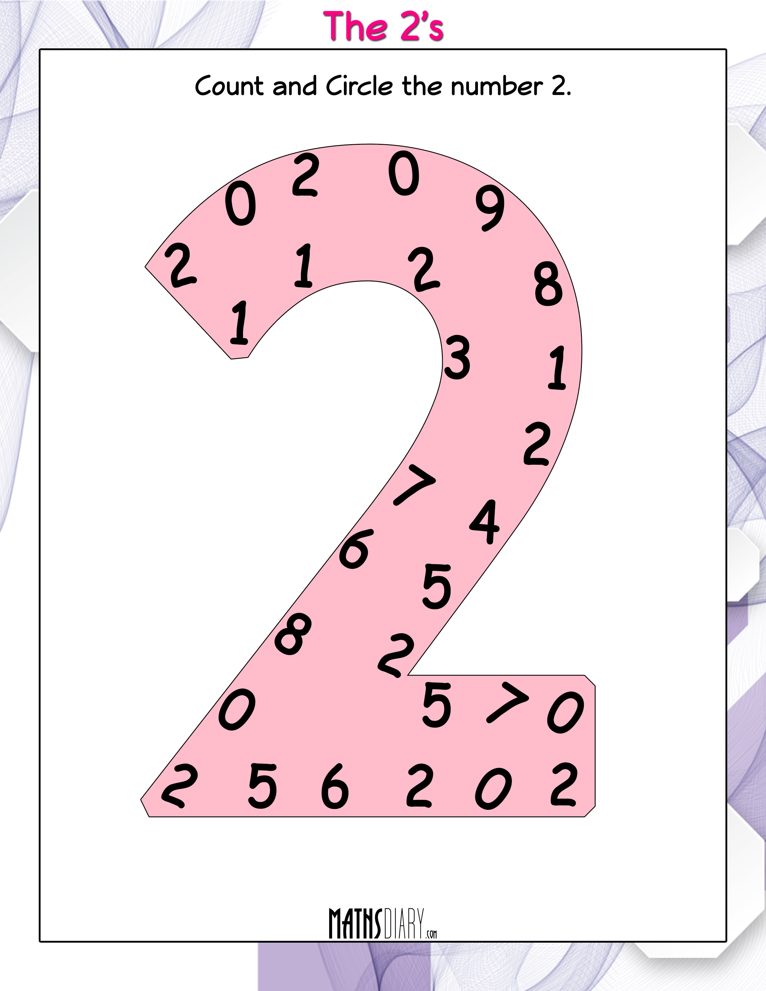 Count And Circle The Numbers Math Worksheets MathsDiary