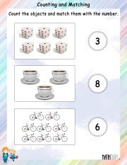 Counting and MAtching Worksheet 6