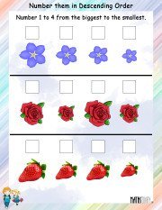 Numbering in Descending Order Worksheet 2