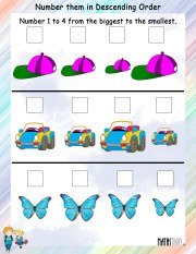 Numbering in Descending Order Worksheet 9