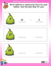 addition-Subtraction-fact-worksheet-3