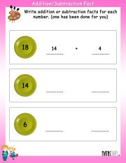 addition-Subtraction-fact-worksheet-4