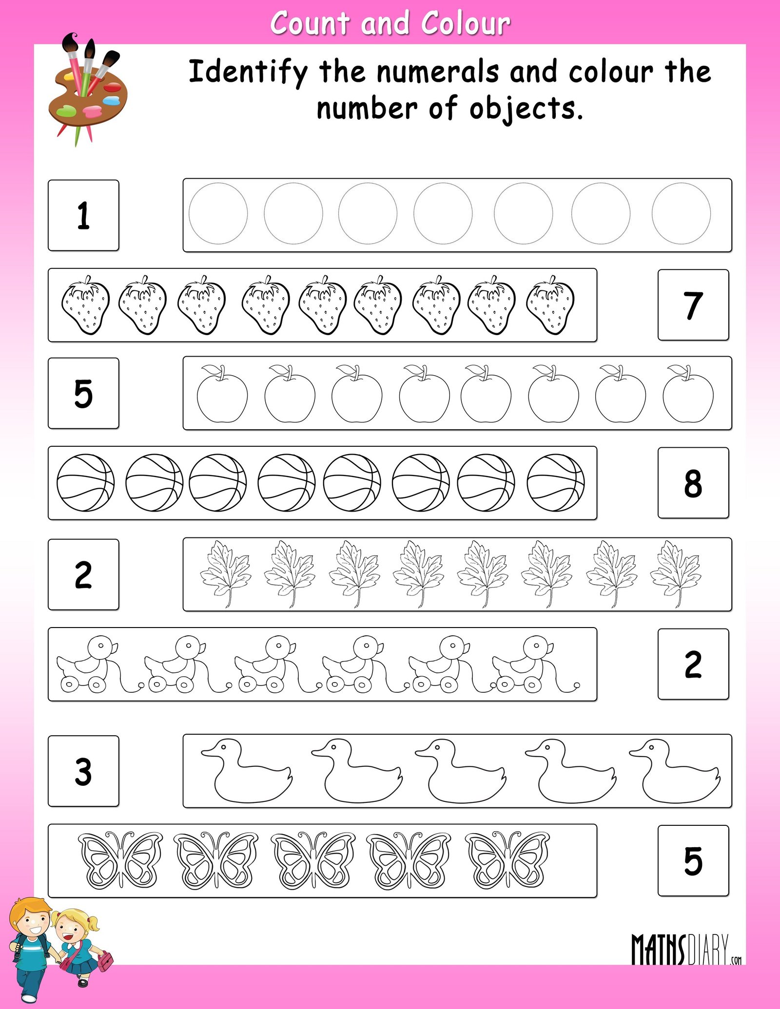 First count. Counting and measuring Worksheets. Count and Colour. Numbers Worksheets count and Color. Numbers count and Color for Kids.