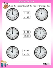 match-the-time-worksheet-1