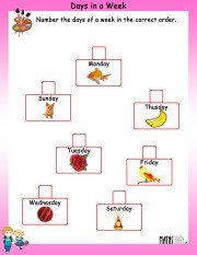 numbering-the-days-in-week-in-sequence-worksheet-1 copy