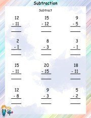 subtraction-worksheet-1