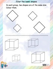 grade 1 math worksheets shapes