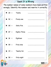 Correct-number-names-worksheet- 9