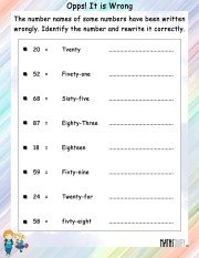 Correct-number-names-worksheet- 9
