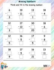 Fill-the-missing-numbers-worksheet- 9