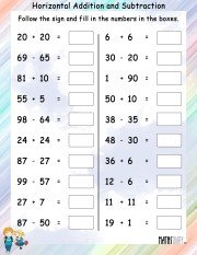 Horizontal-addition-subtraction-worksheet- 11