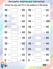 Horizontal-addition-subtraction-worksheet- 4