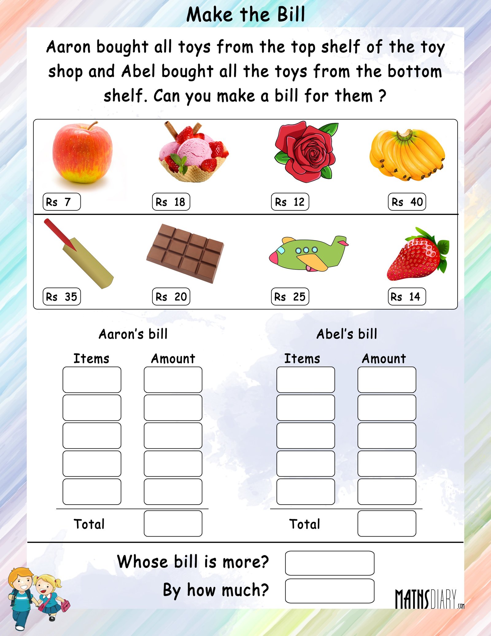 make-a-bill-math-worksheets-mathsdiary