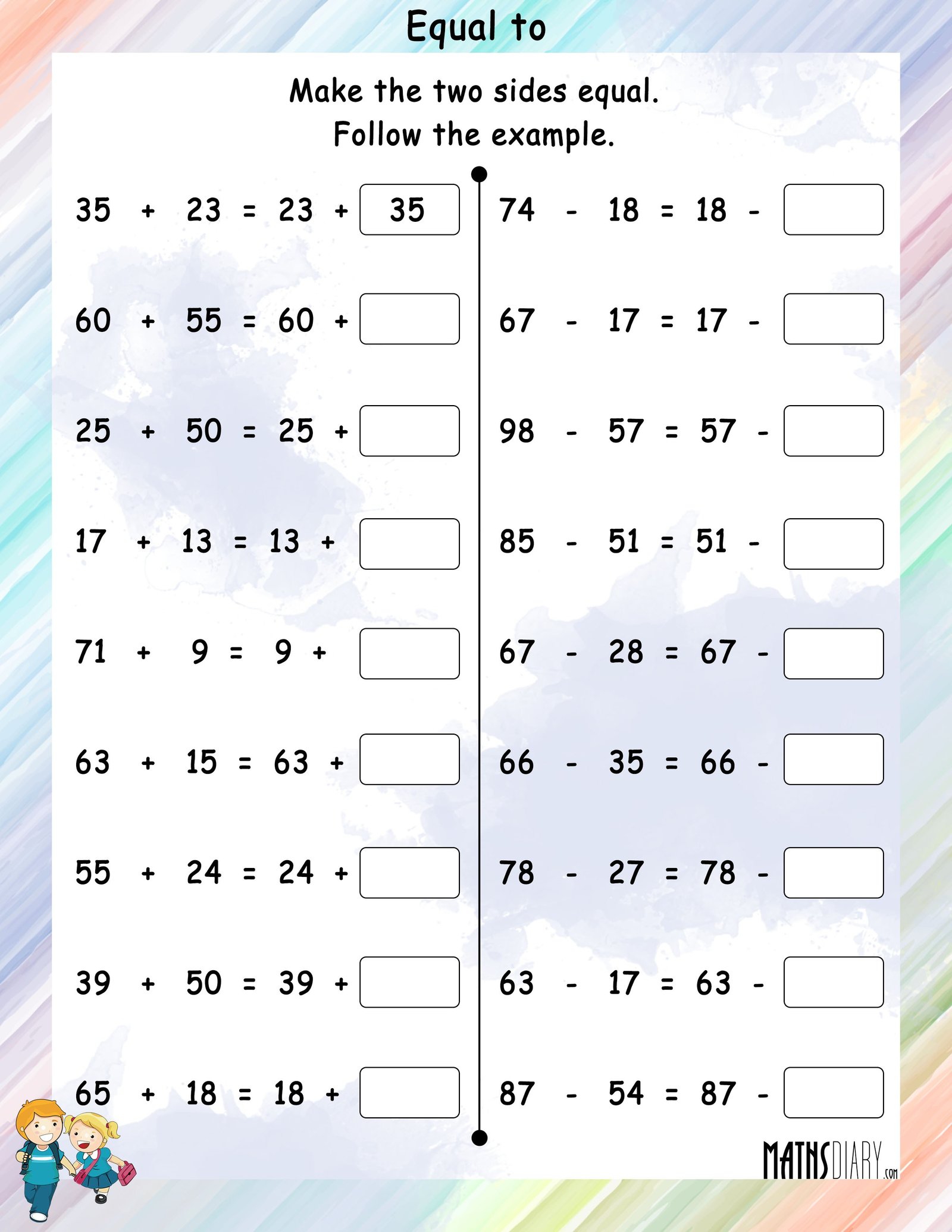 Grade 1 Math Worksheets Page 12