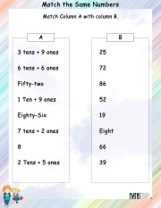 Match-the-same-numbers-worksheet- 2