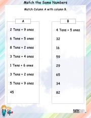 Match-the-same-numbers-worksheet- 9