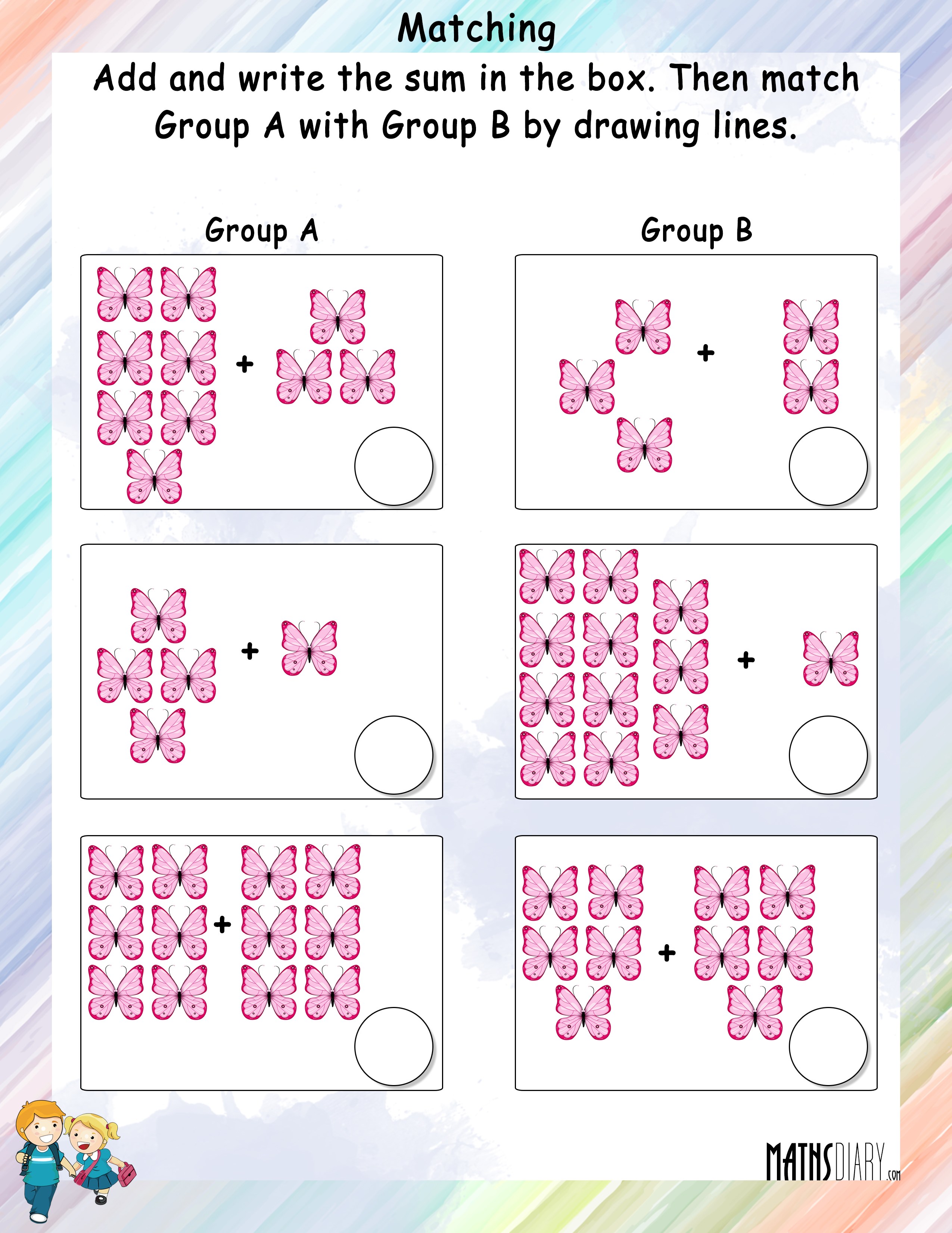adding-and-matching-the-sets-math-worksheets-mathsdiary