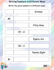 Numbers-in-different-ways-worksheet- 9