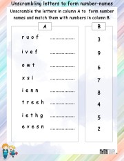 Unscramble-letters-to-form-number-names-worksheet- 2