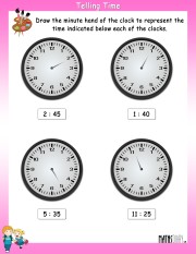 class 2 worksheet on time