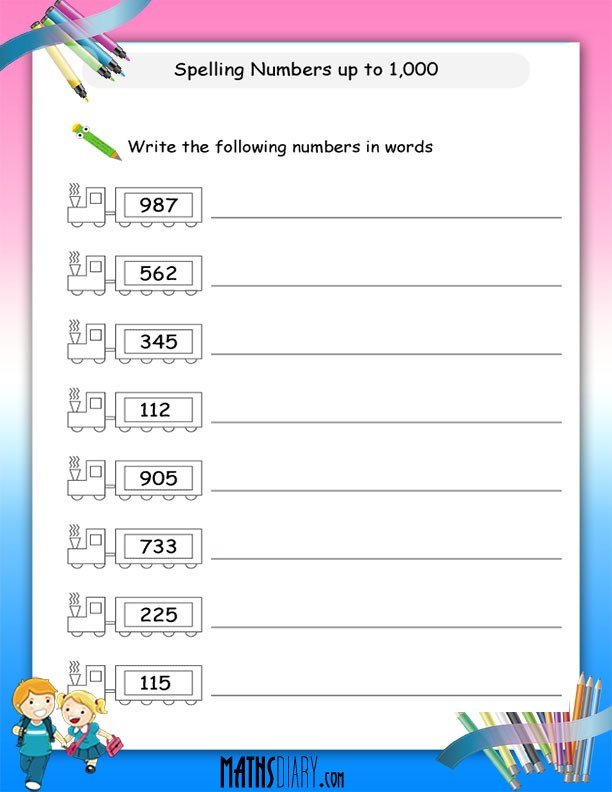 spelling-numbers-upto-1000-worksheets-math-worksheets-mathsdiary