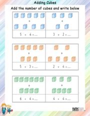 maths worksheet nursery class