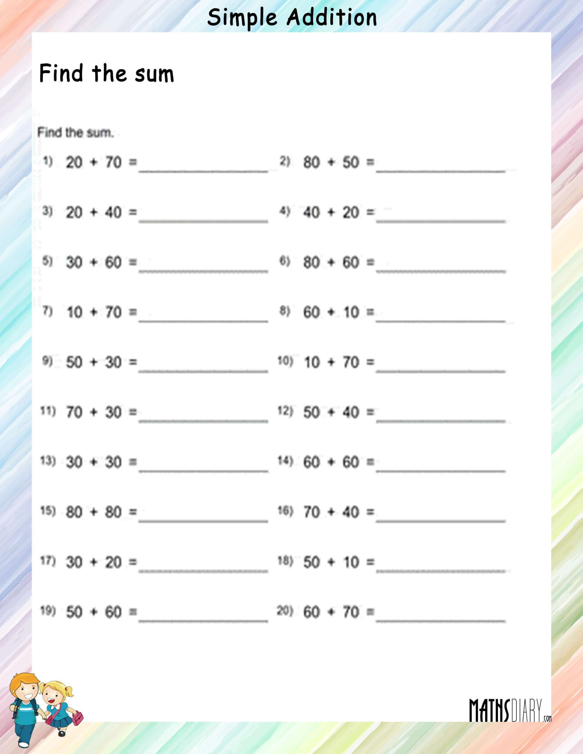 Grade 2 Math Worksheets - Page 9