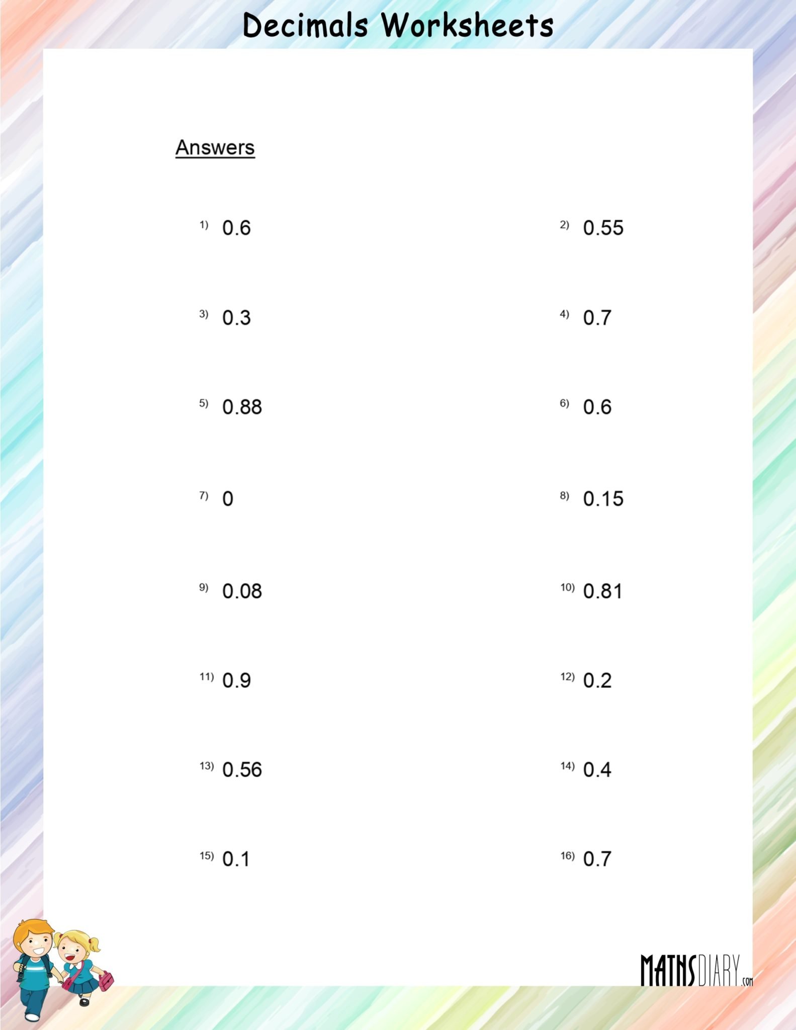Find the missing number in addition of Decimal numbers - Math ...