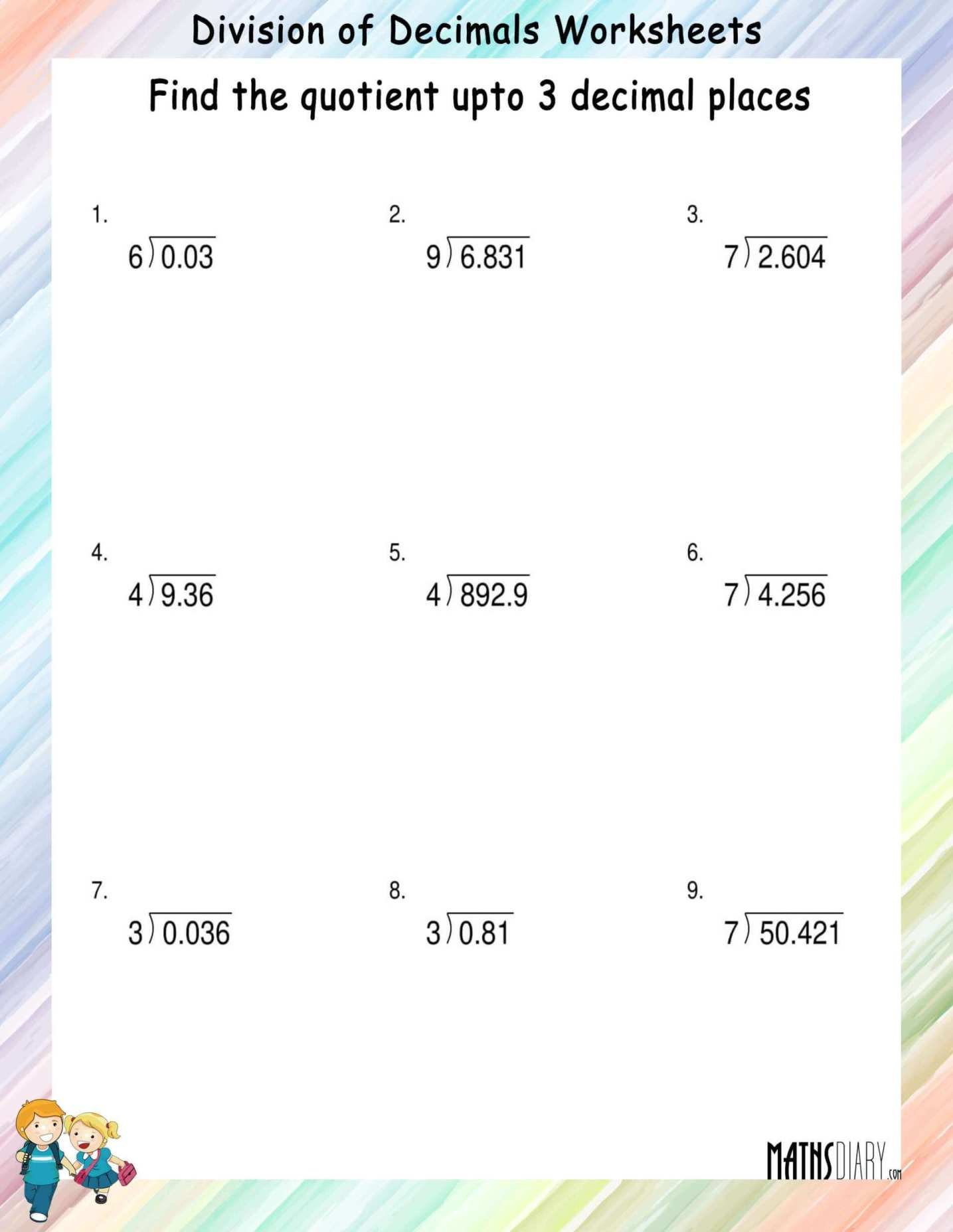 multiplication-and-division-of-decimals-math-worksheets-page-2