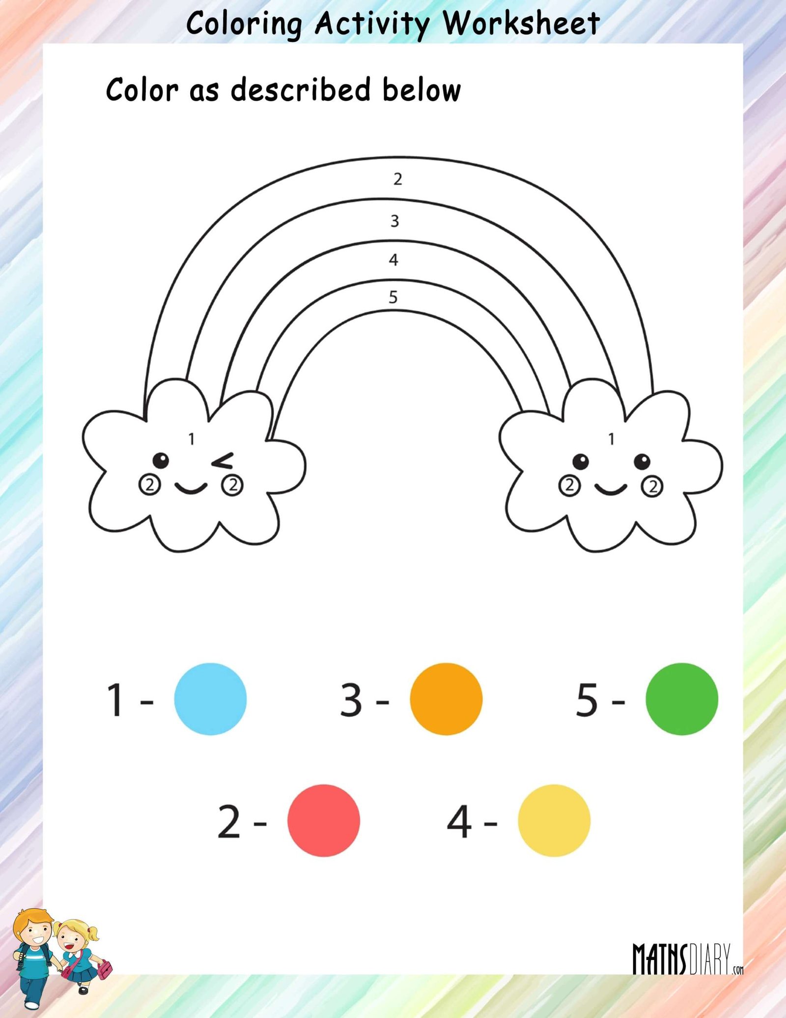 Colouring Worksheets LKG Math Worksheets