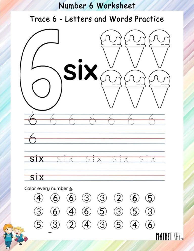 naming numbers ukg math worksheets