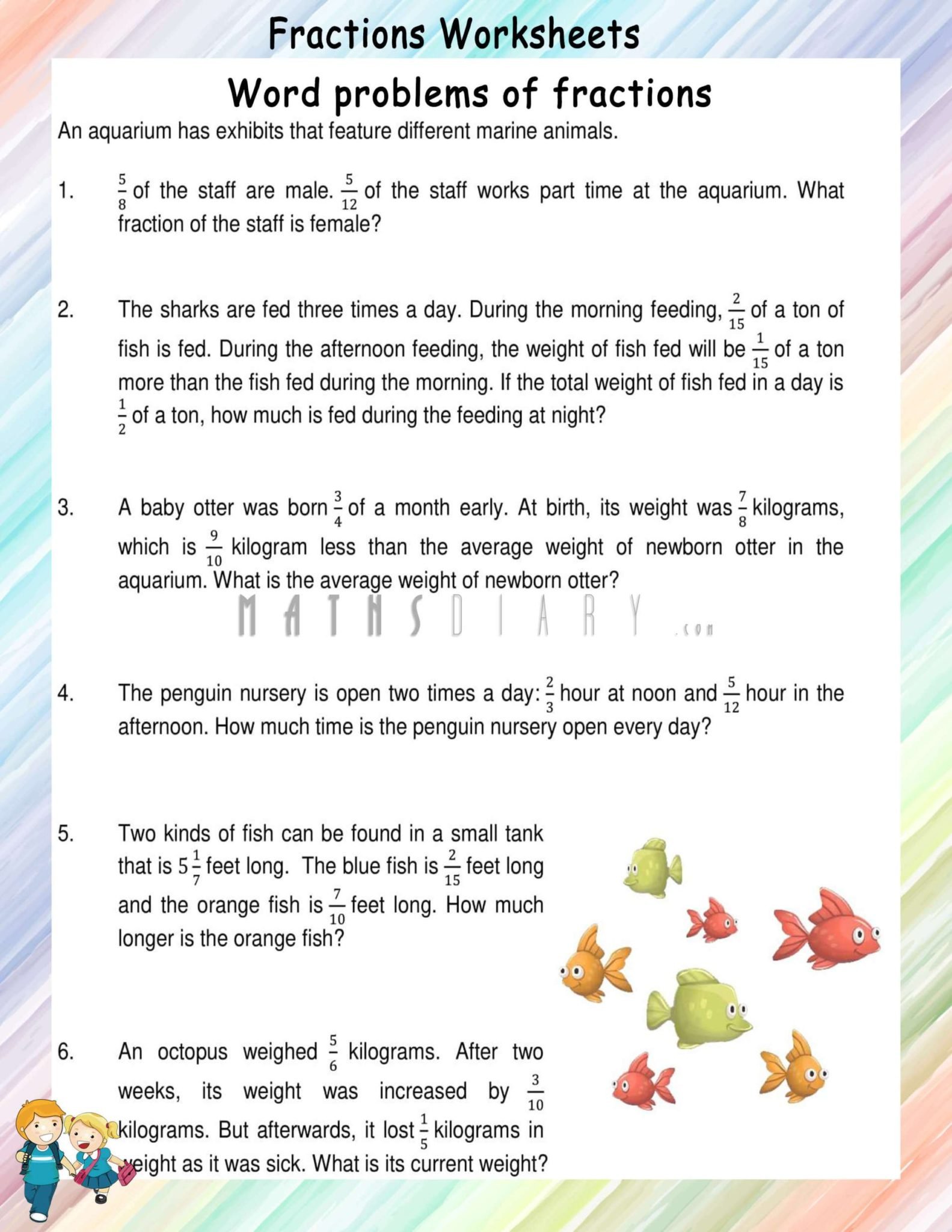 problem solving on fractions