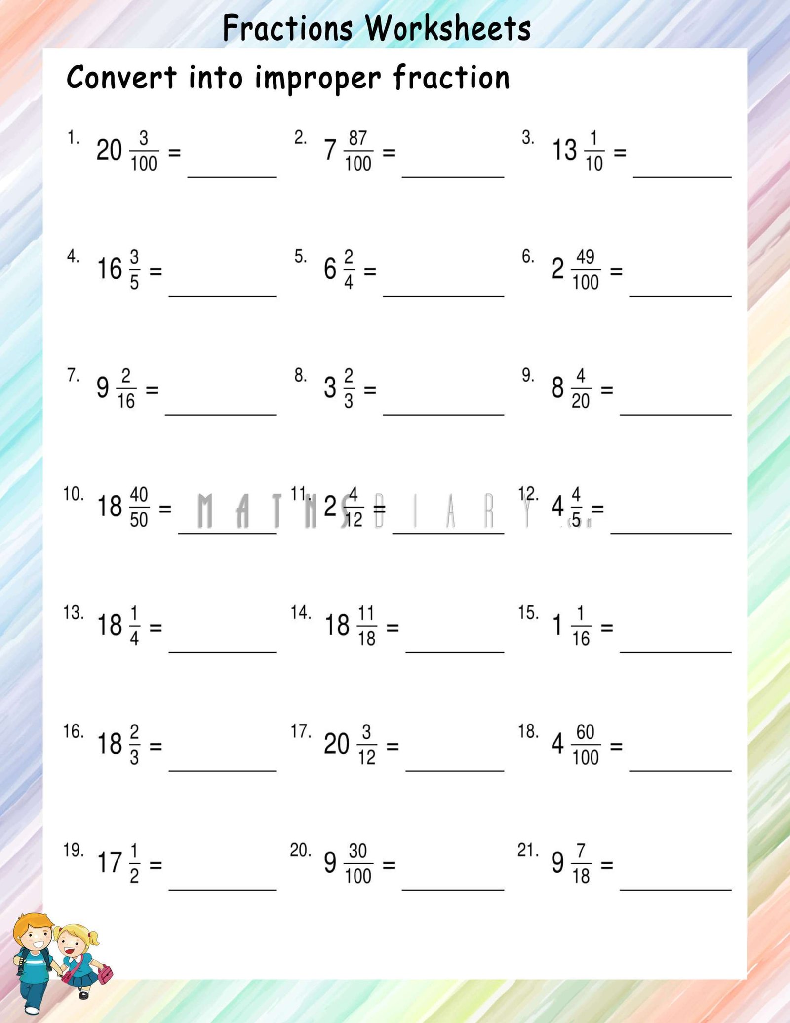 improper-fraction-as-mixed-numbers-fractions-worksheets-math-improper-fractions-mixed-numbers